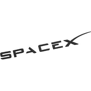 Space Car Emblem Sticker Fit Model 3 Model Y Model X Model S Semi Cybertruck, Car Rear Trunk 3D Badge Decals for Car Accessories Exterior Decorative - Silver