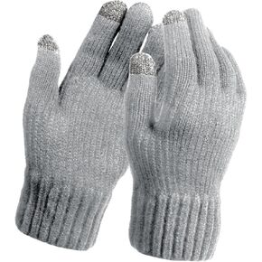 TZ Promise Men's Winter Touchscreen Magic Gloves Warm Knit Fleece Lined for Cold Weather