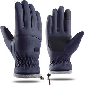 UTOWO Winter-Warm Thickened-Fleece Split-Finger Windproof-Ski-Gloves for Men-Women Waterproof Touchscreen Women Cold-Weather-Gloves