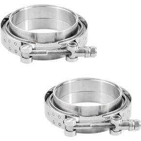 2.5 Inch V Band Clamp with Flange Male Female Stainless Steel