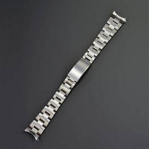 19mm*14mm 316L Stainless Steel Curved End Oyster Watch Band Bracelet Strap Fit For Rolex Old Vintage Watch
