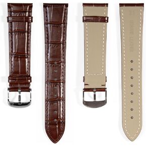 Genuine Watch Bands for Men Watch Straps for Men 21mm Mens Watches Leather Band Vintage Watch Bracelets Brown