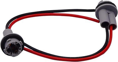 2 حزمة من موصلات مصابيح السيارة مع حزام الأسلاك - T10، T13، T15 مقابس ضفيرة لإشارات الانعطاف العالمية للمركبة وأضواء الفرامل (رمادي) in Kuwait