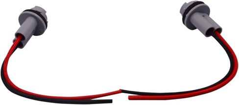 2 حزمة من موصلات مصابيح السيارة مع حزام الأسلاك - T10، T13، T15 مقابس ضفيرة لإشارات الانعطاف العالمية للمركبة وأضواء الفرامل (رمادي) in Kuwait