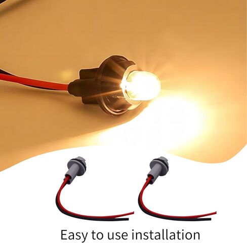 2 حزمة من موصلات مصابيح السيارة مع حزام الأسلاك - T10، T13، T15 مقابس ضفيرة لإشارات الانعطاف العالمية للمركبة وأضواء الفرامل (رمادي) in Kuwait