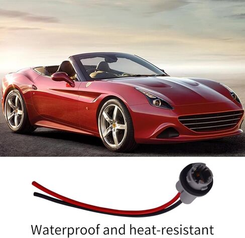 2 حزمة من موصلات مصابيح السيارة مع حزام الأسلاك - T10، T13، T15 مقابس ضفيرة لإشارات الانعطاف العالمية للمركبة وأضواء الفرامل (رمادي) in Kuwait