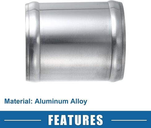 Car Adapter Joiner Pipe Universal 63mm 2.48" OD 76mm 2.99" Length Connector Tubing Adapter Aluminum Alloy Silver Tone in Saudi Arabia
