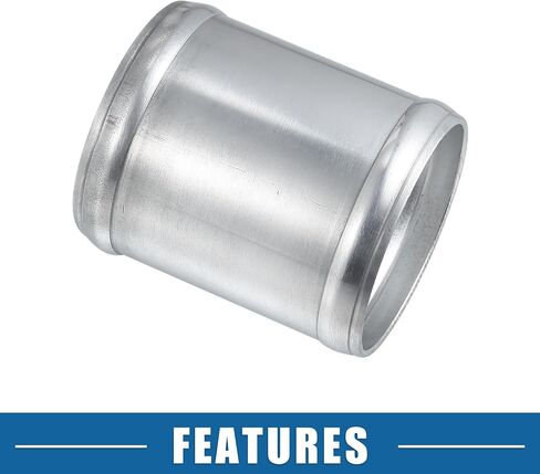 Car Adapter Joiner Pipe Universal 63mm 2.48" OD 76mm 2.99" Length Connector Tubing Adapter Aluminum Alloy Silver Tone in Saudi Arabia