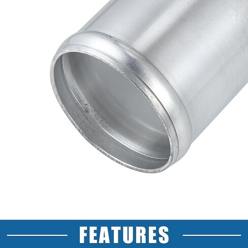 Car Adapter Joiner Pipe Universal 63mm 2.48" OD 76mm 2.99" Length Connector Tubing Adapter Aluminum Alloy Silver Tone in Saudi Arabia