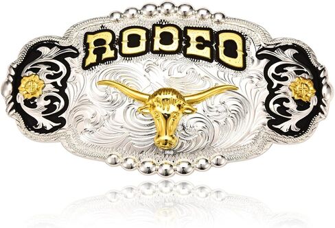Horse Bull Rider Texas Rodeo Belt Buckle for Men, Running Horse Western Cowboy Belt Buckle, Big Size Large Belt Buckle in Kuwait