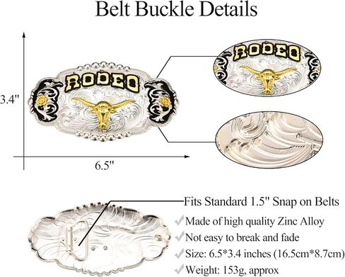 Horse Bull Rider Texas Rodeo Belt Buckle for Men, Running Horse Western Cowboy Belt Buckle, Big Size Large Belt Buckle in Kuwait
