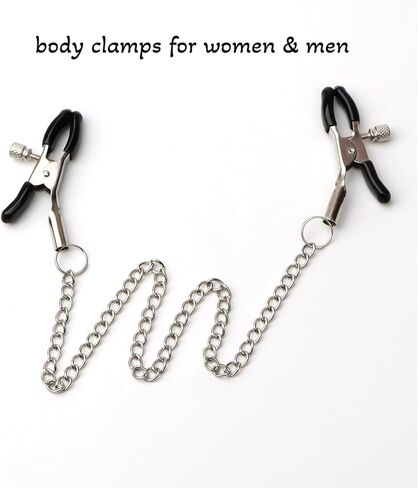 Body Clamps for Women Adjustable Metal Body Clip Body Ring Pressure Body Chain Necklace Stainless Steel Body Clips Non Piercing Body Jewelry Faux Body Jewelry for Adults Couples in Saudi Arabia