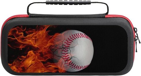 AoHanan Switch Carrying Case Fire Red Dragon Switch Game Case with 20 Games Cartridges Hard Shell Travel Protection Storage Case for Console & Accessories in Saudi Arabia