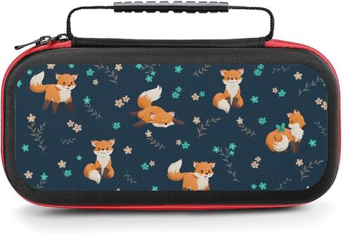 AoHanan Switch Carrying Case Fire Red Dragon Switch Game Case with 20 Games Cartridges Hard Shell Travel Protection Storage Case for Console & Accessories in Saudi Arabia