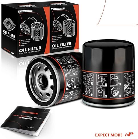 فلتر الزيت A-Premium 10K Miles متوافق مع Ford & Chevy & Toyota & Nissan & Volkswagen & Jeep & Subaru & Dodge & Lexus & Mazda & Chrysler & Audi، استبدال # 04E115561B، PH3614 in Kuwait