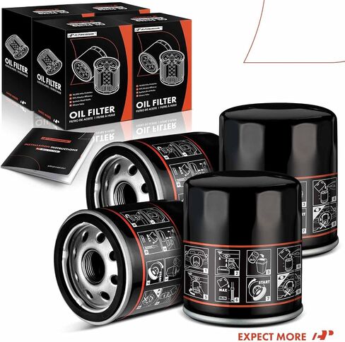 فلتر الزيت A-Premium 10K Miles متوافق مع Ford & Chevy & Toyota & Nissan & Volkswagen & Jeep & Subaru & Dodge & Lexus & Mazda & Chrysler & Audi، استبدال # 04E115561B، PH3614 in Kuwait
