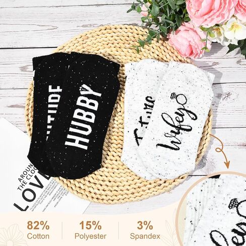 Engagement Gifts for Couples 2025, Gifts for Newly Engaged Couples, Wedding Socks Couple Socks Bride and Groom Socks in Saudi Arabia