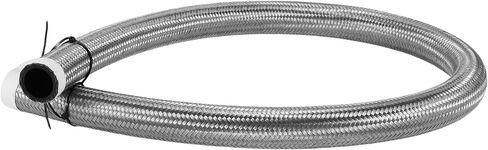 1 Pcs AN16 Fuel Line Hose 3ft Vacuum Hose Automotive 16AN CPE Fuel Hose Silver Tone CPE Rubber,Stainless Steel Braided in Saudi Arabia