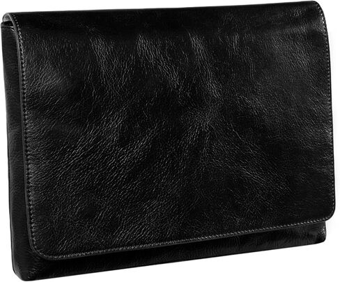 Time Resistance Leather Messenger Bag for Men - Crossbody Bag - Full Grain Leather - Tablet Sized Shoulder Bag in Kuwait