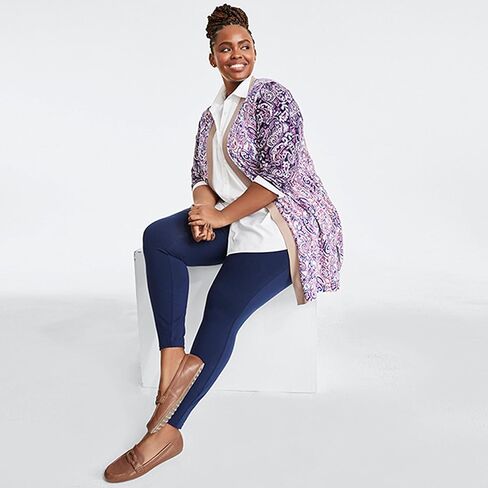 Lands' End Women's Starfish Mid Rise Knit Leggings in Saudi Arabia