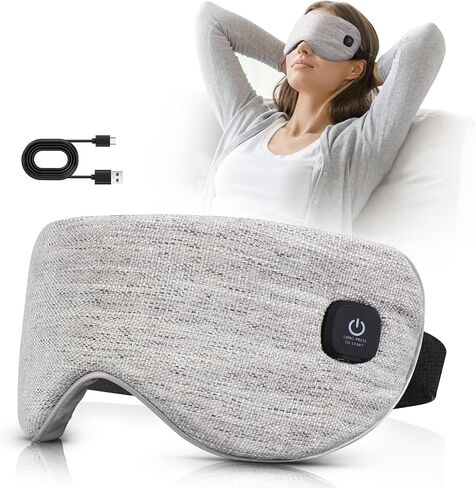 Heated Eye Mask Cordless, Warm Eye Compress for Dry Eyes Stye Blepharitis Chalazion MGD Eye Treatment, Heat Therapy to Unclog Gland, Soothe Tired and Sore Eyes (Black) in Saudi Arabia