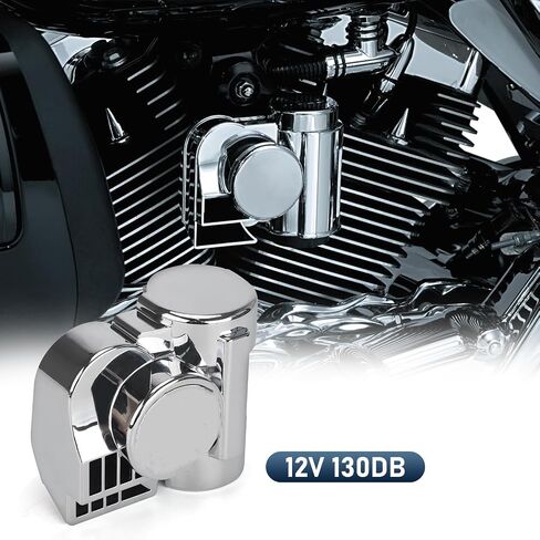 150DB Super Loud Horn Train Horn for Car Motorcycle Truck Boat Pickup Air Horn with Horn Cover for Motorcycle 12V Train Sound Car Horn Kit(Silver Shell) in Saudi Arabia