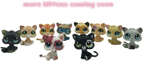Custom-Made Baby for Short Hair Cat #852 Tan Spotted Leopard 1 Inch Kitty Mini Pet Shop Kitten Toys in Saudi Arabia