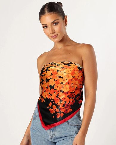 AWAYTR 35" Satin Head Scarf for Women Like Silk Scarf Hair Bandanas Women Large Square Neck Scarf Headscarf Head Wrap in Kuwait