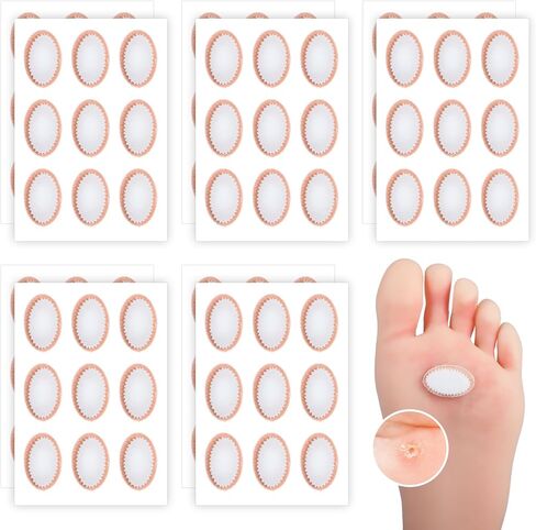 24 PCS Bunion Pads, Bunion Cushion Protector Pads Foot Callus Cushion Toe Cushions Pad to Wear with Shoes, Fabric Feet Heel Toe Protector Pads, Reduce Friction, Corn Cushions Patches for Women Men in Saudi Arabia
