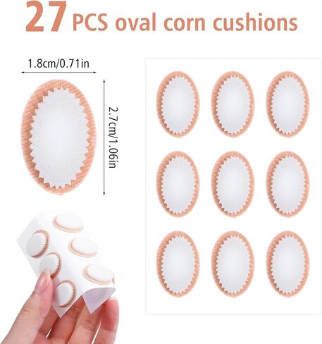 24 PCS Bunion Pads, Bunion Cushion Protector Pads Foot Callus Cushion Toe Cushions Pad to Wear with Shoes, Fabric Feet Heel Toe Protector Pads, Reduce Friction, Corn Cushions Patches for Women Men in Saudi Arabia