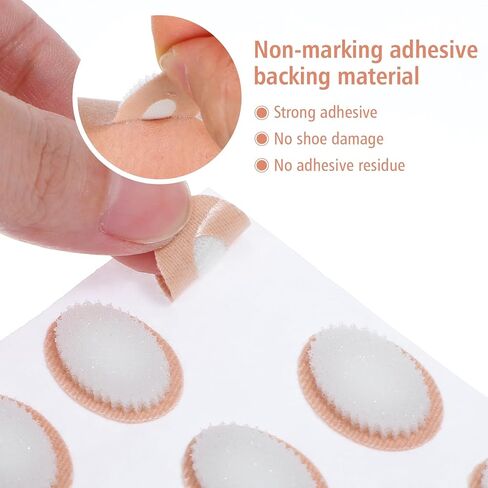 24 PCS Bunion Pads, Bunion Cushion Protector Pads Foot Callus Cushion Toe Cushions Pad to Wear with Shoes, Fabric Feet Heel Toe Protector Pads, Reduce Friction, Corn Cushions Patches for Women Men in Saudi Arabia