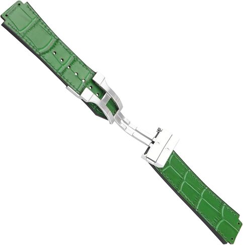 Men's Leather Strap Compatible for 25mm Hublot Big Bang Series Ladies outdoor work waterproof watch band wrist strap with buckle in Saudi Arabia
