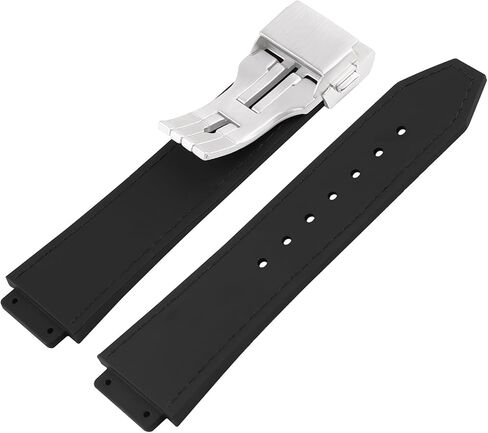 Men's Leather Strap Compatible for 25mm Hublot Big Bang Series Ladies outdoor work waterproof watch band wrist strap with buckle in Saudi Arabia
