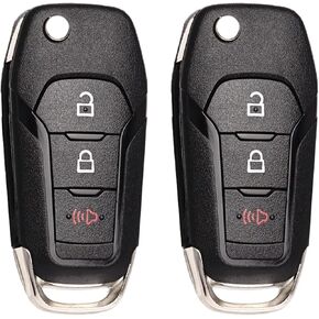 Keyless Entry Remote Control Flip Key Fob Replacement Fits for Ford F-150/F150 2015-2024 F250 F350 2017-2024 Explorer 2016-2022 Ecosport 2018-2021 Ranger 2019-2022 Bronco Maverick Escape N5F-A08TAA