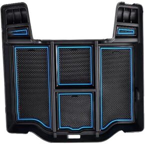 Center Console Storage Box ABS Insert Removable Car Center Console Organizer Black Compatible with Dodge R 1500 2500 3500 2019-2024?Not Fit For40/20/40 Split Bench Seat?