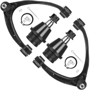 Front Upper Control Arms with Lower Ball Joints Suspension Kit for Chevy GMC Silverado Suburban Sierra 1500 Avalanche Tahoe Yukon 2007-2014 (4pc Set)