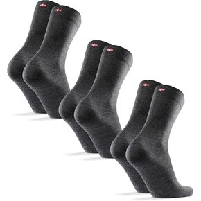DANISH ENDURANCE Merino Wool Dress Socks, Breathable & Sweat-Wicking, Thermal Socks, Women & Mens Crew Socks, 3 or 5 Pack