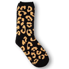 Fuzzy Socks for Women Leopard Print,Microfiber Cozy Socks Fluffy Warm Socks for Women, Luxury Gifts for Women