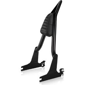 MoKitDora Softail Sissy Bar Detachable Passenger Backrest for Harley 2006-2017 Fat Boy Cross Bones Night Train FL FXST, Chrome