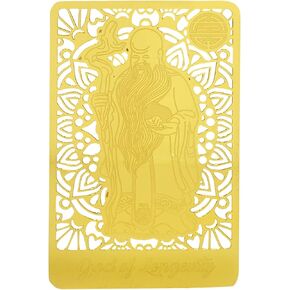 Fengshuibringluck Sau Gods Gold Card to Attract Health, Wealth and Happiness Amulet