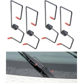 4PCS Windshield Wiper Arm Pressure Spring Booster,Car Accessories Spring Booster,Wiper Arm Booster with Silicone Cover,Wiper Arm Pressure Spring Set for Improved Visibility in Rain/Snow