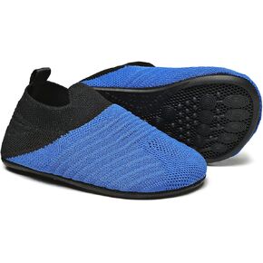 Toddler Kids Indoor House Slippers with Non-Slip Rubber Sole Lightweight First Walkers House Home Shoes for Boys Girls