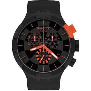 Swatch CHECKPOINT RED Unisex Watch (Model: SB02B402)