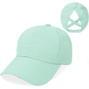 الفتيات كريسس الصليب ذيل حصان قبعة قبعة بيسبول قابل للتعديل عالية فوضوي كعكة سائق شاحنة Ponycap سريعة الجافة الفتيات القبعات للأطفال الذين تتراوح أعمارهم بين 7-12