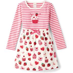 فستان جيمبوري للفتيات والأطفال الصغار بأكمام طويلة مناسب ومتوهج in Kuwait