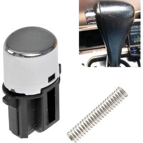 1 PC Automotive Shift Lever Button, 1.97" x 0.98" Shifter Lever Button Repair Replacement with 1.34" Spring, OE No. 54132-SDA-A81, Compatible with 03-07 Honda Accord Models (Black)