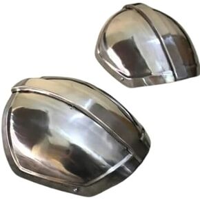 Steel Mandalorian Pouldron Pair of Shoulder Armor for Men Halloween Fully Wearable Adult Costume