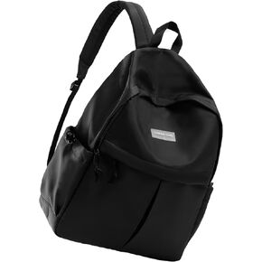 Chase Chic Backpack for Women Men, Lightweight Book Bag for Teens Girls Boys, Casual Daypack 15.6 Inch Backpacks for Travel College, Black