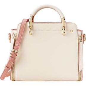 FOXLOVER Top-Handle Crossbody Bags for Women Cowhide Leather Purse Medium Size Satchel Handbag with Adjustable Straps