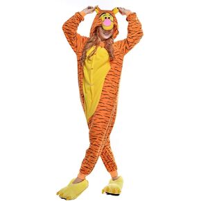 Halloween Onesies Tiger Adult Unisex Cosplay Animal Pajamas Costumes Xmas